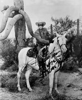 Clayton Moore signed "The Lone Ranger" photo